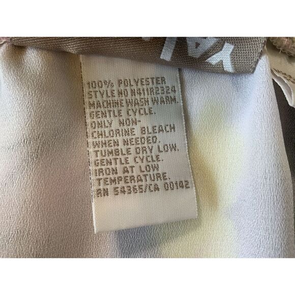 Tanjay Yellow Floral Print Ruffled Hem Elastic Waistband Peasant Skirt Size 16 - Picture 10 of 12